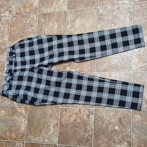 Hot Topic Black and White Checkered Pants Size Medium